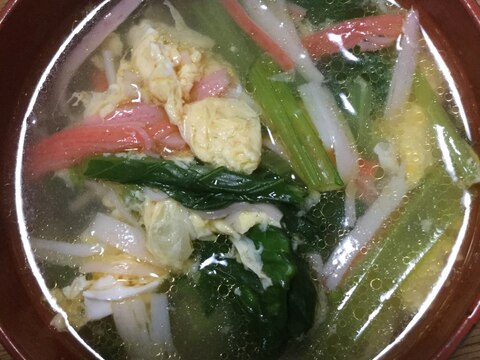 彩り中華スープ